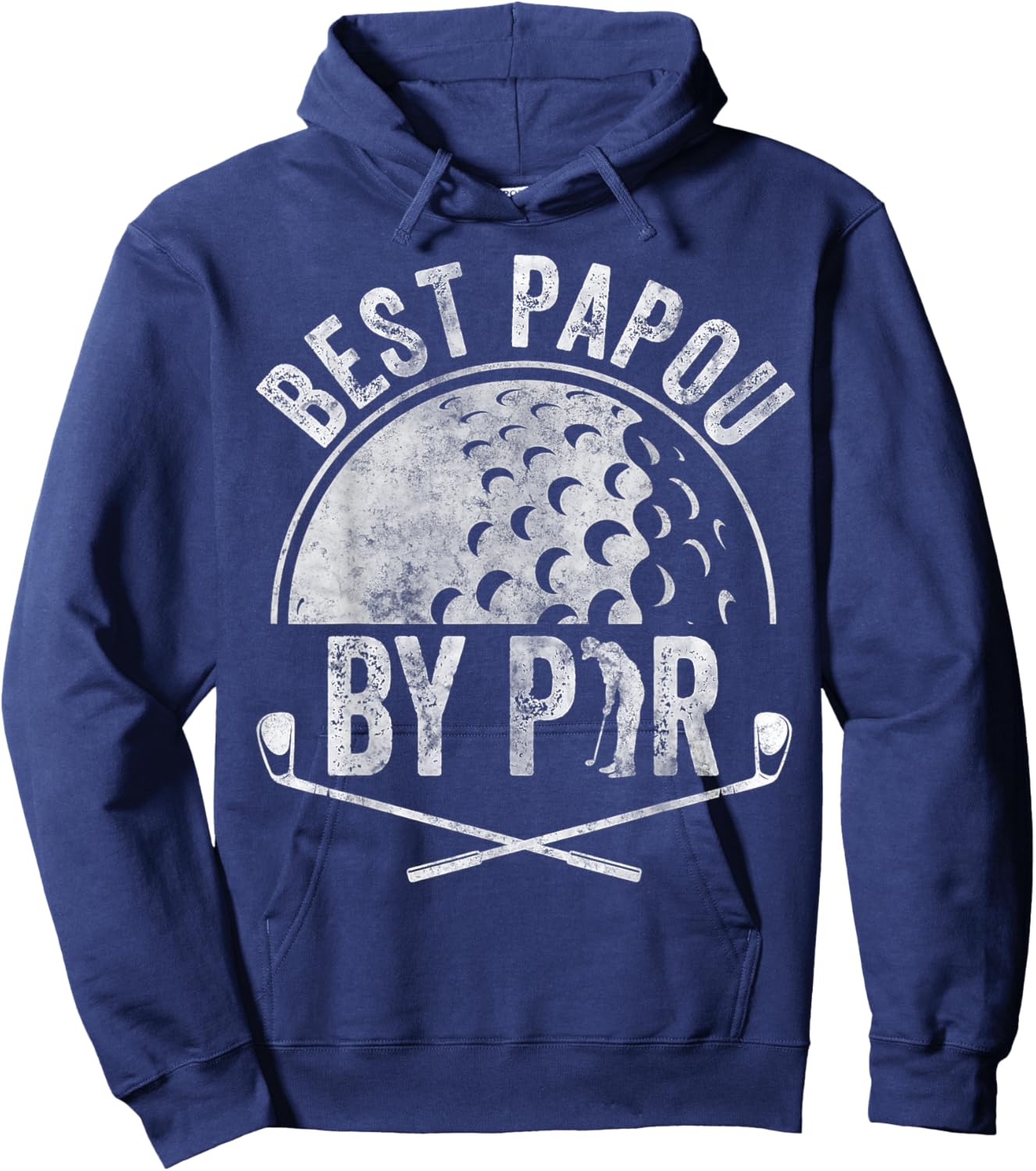 Best Papou By Par Shirt Golf Lover Sports Gift Golf Golfer Hoodie - Hoodie | Navy