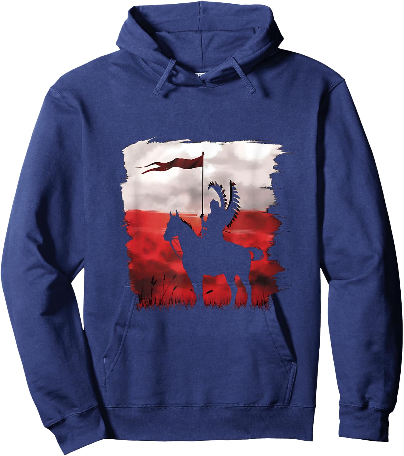 Polish national day Hussar Husaria Polska Poland Flag Hoodie - Hoodie | Navy