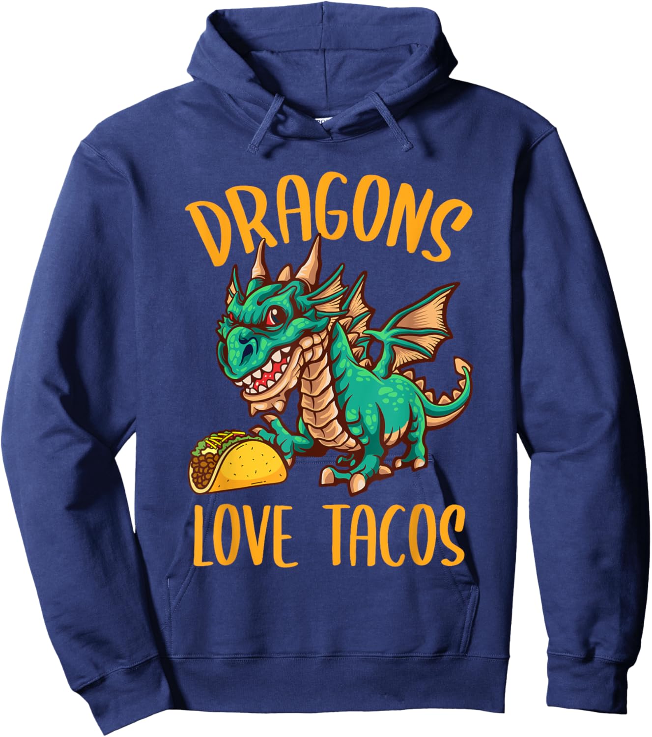 Dragons Love Tacos Hoodie - Hoodie | Navy