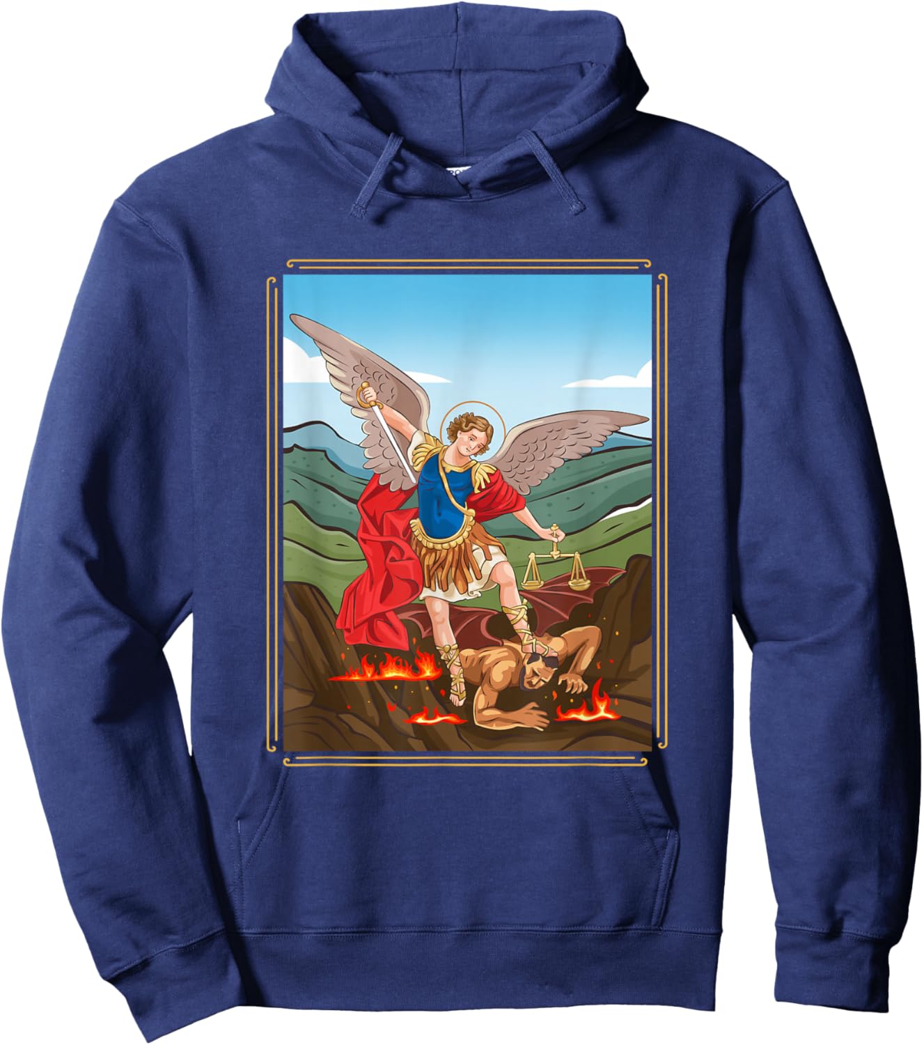 The Holy Archangel Michael Hoodie - Hoodie | Navy