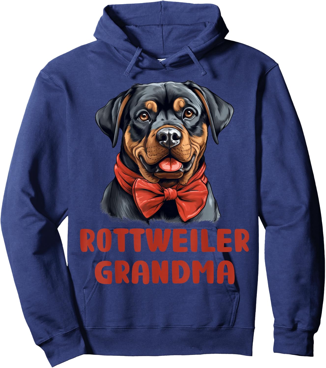 Rottweiler Grandma Dog Lover Gift Funny Puppy Rottie Owner Men Women Kids Hoodie - Hoodie | Navy
