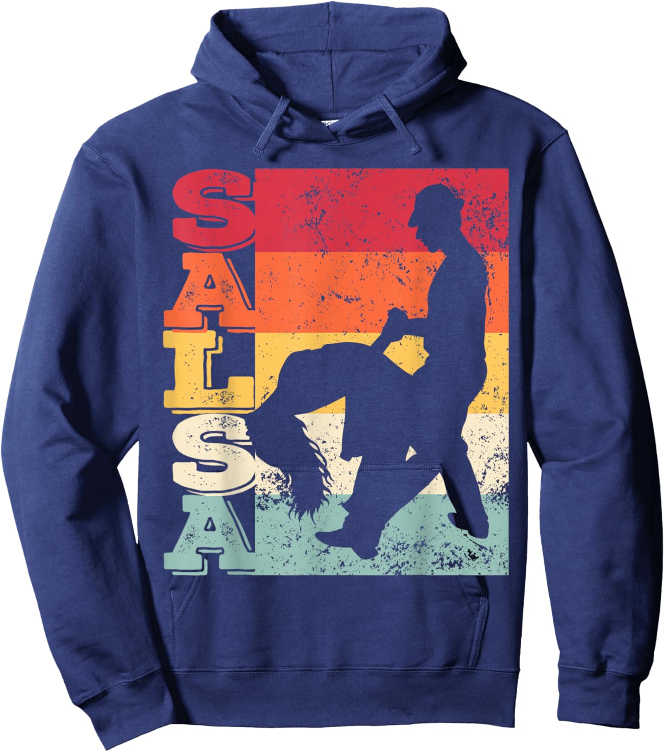 Salsa Festival Vintage Latin Dance for Salsero and Salsera Hoodie - Hoodie | Navy