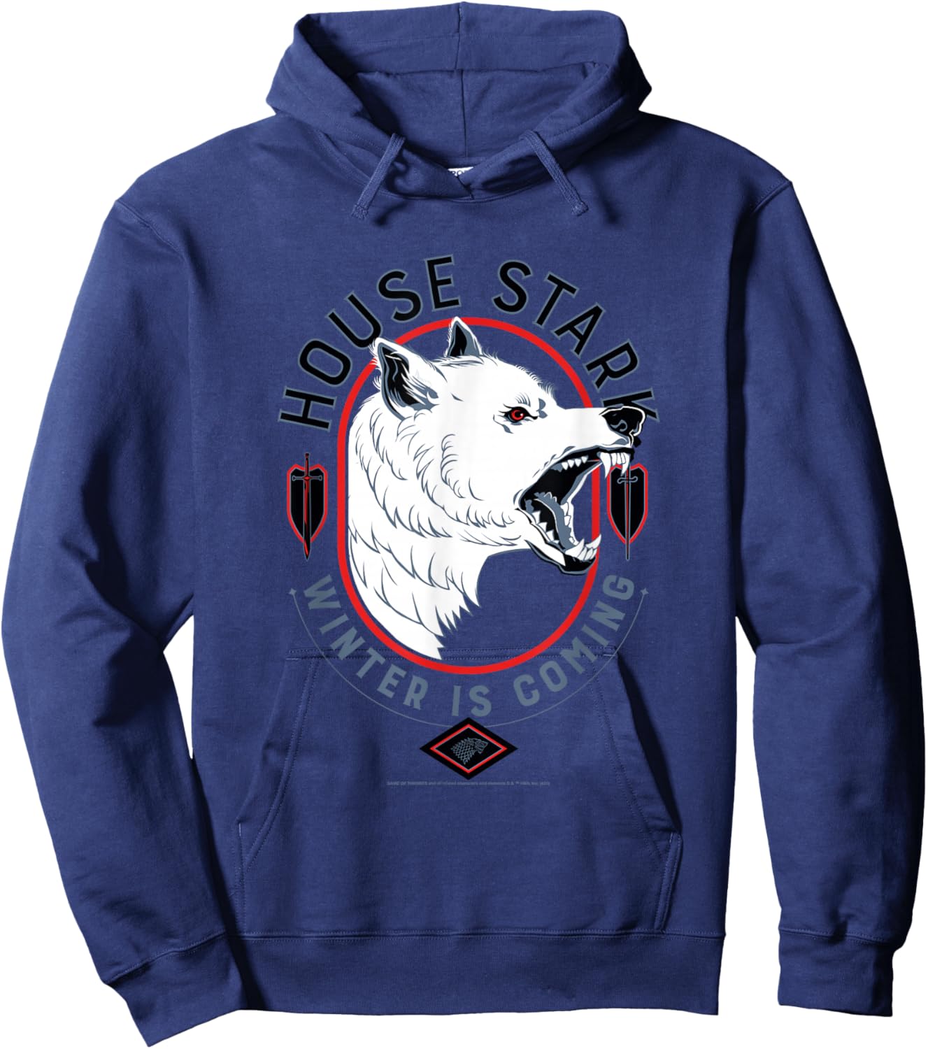 Game of Thrones House Stark Winter is Coming Hoodie - Hoodie | Navy