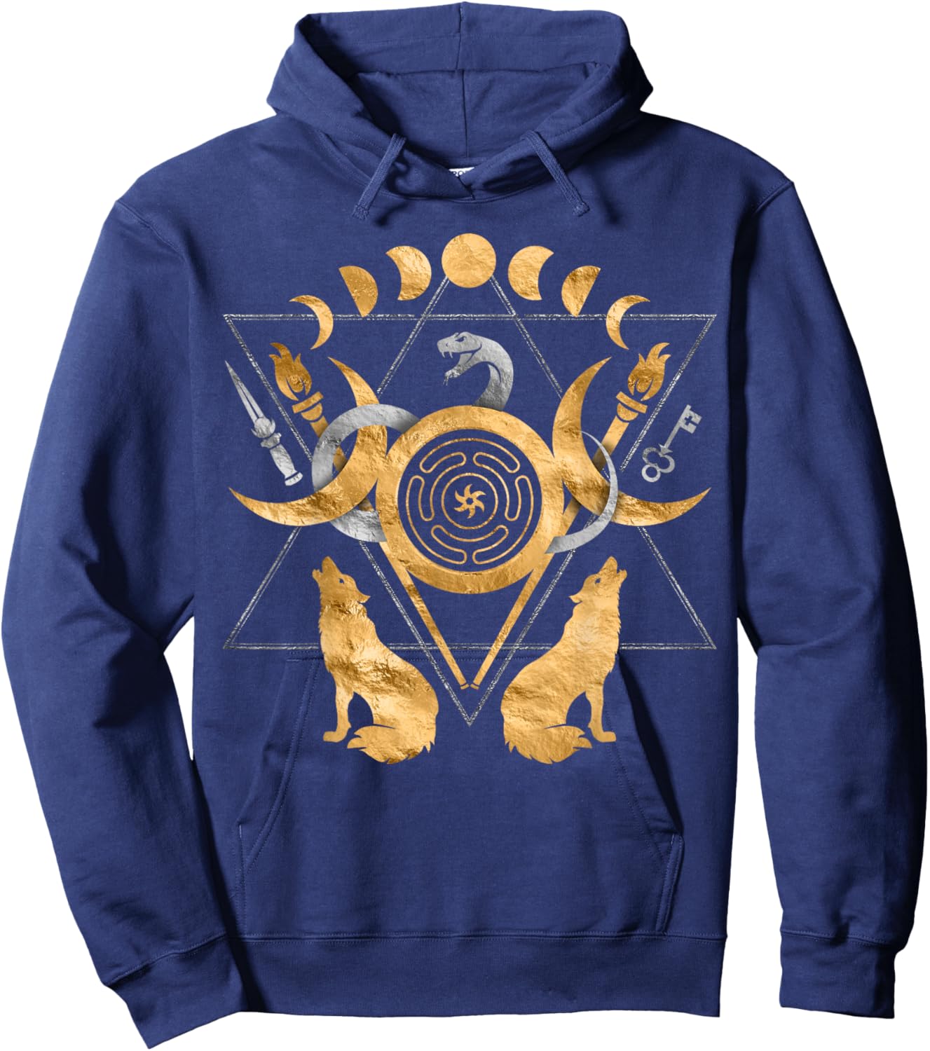 Symbols of Hecate Ornament Hoodie - Hoodie | Navy