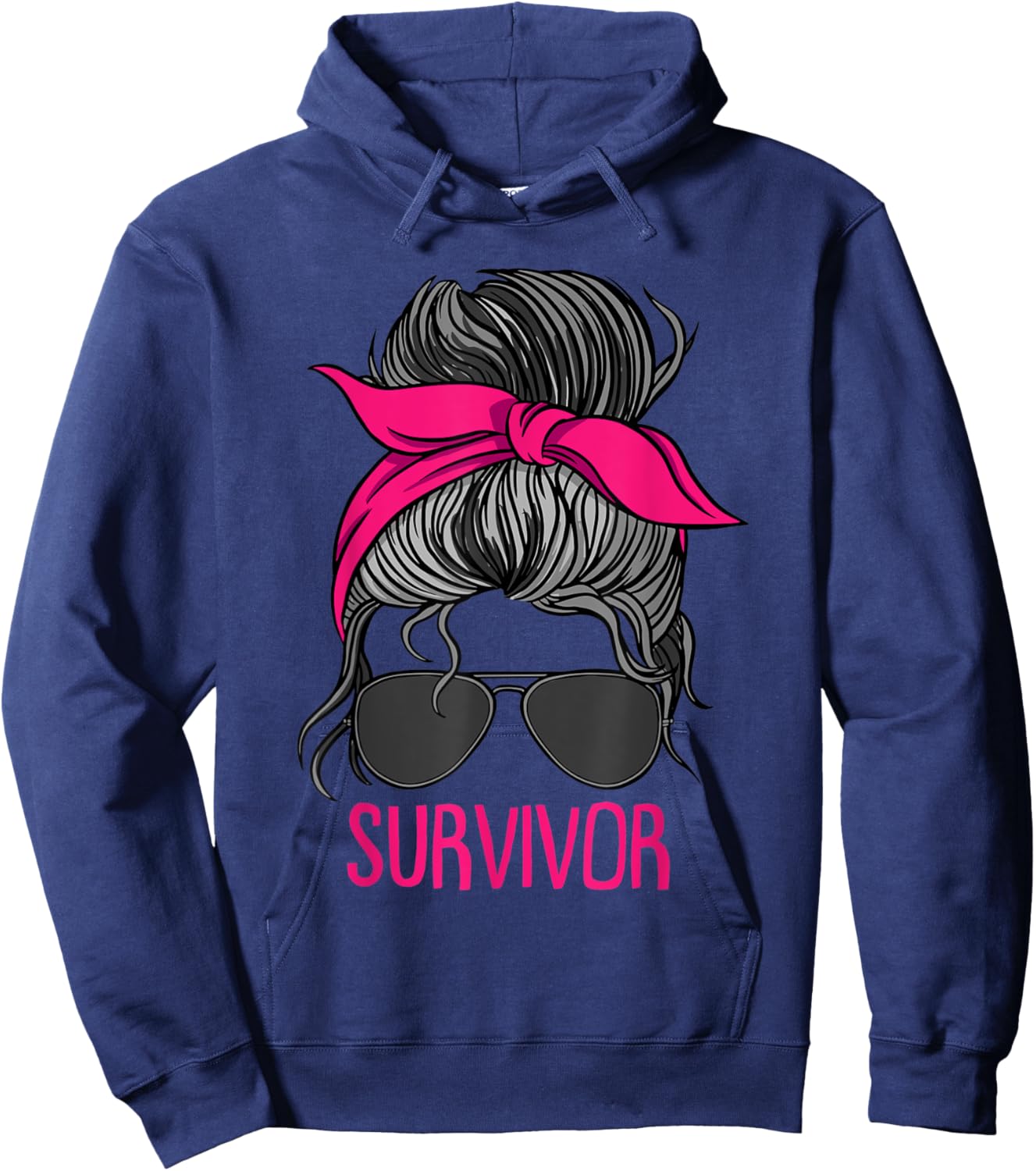 Breast Cancer Survivor Breast Cancer Hoodie - Hoodie | Navy