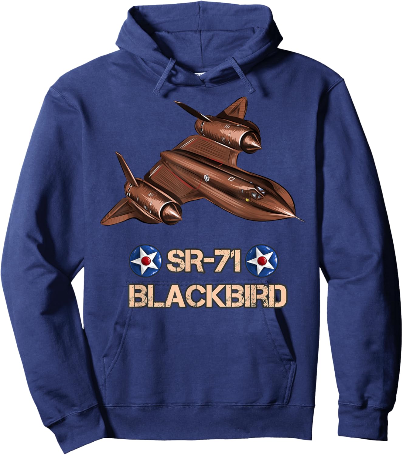American Reconnaissance Aircraft SR71 Blackbird Hoodie - Hoodie | Navy