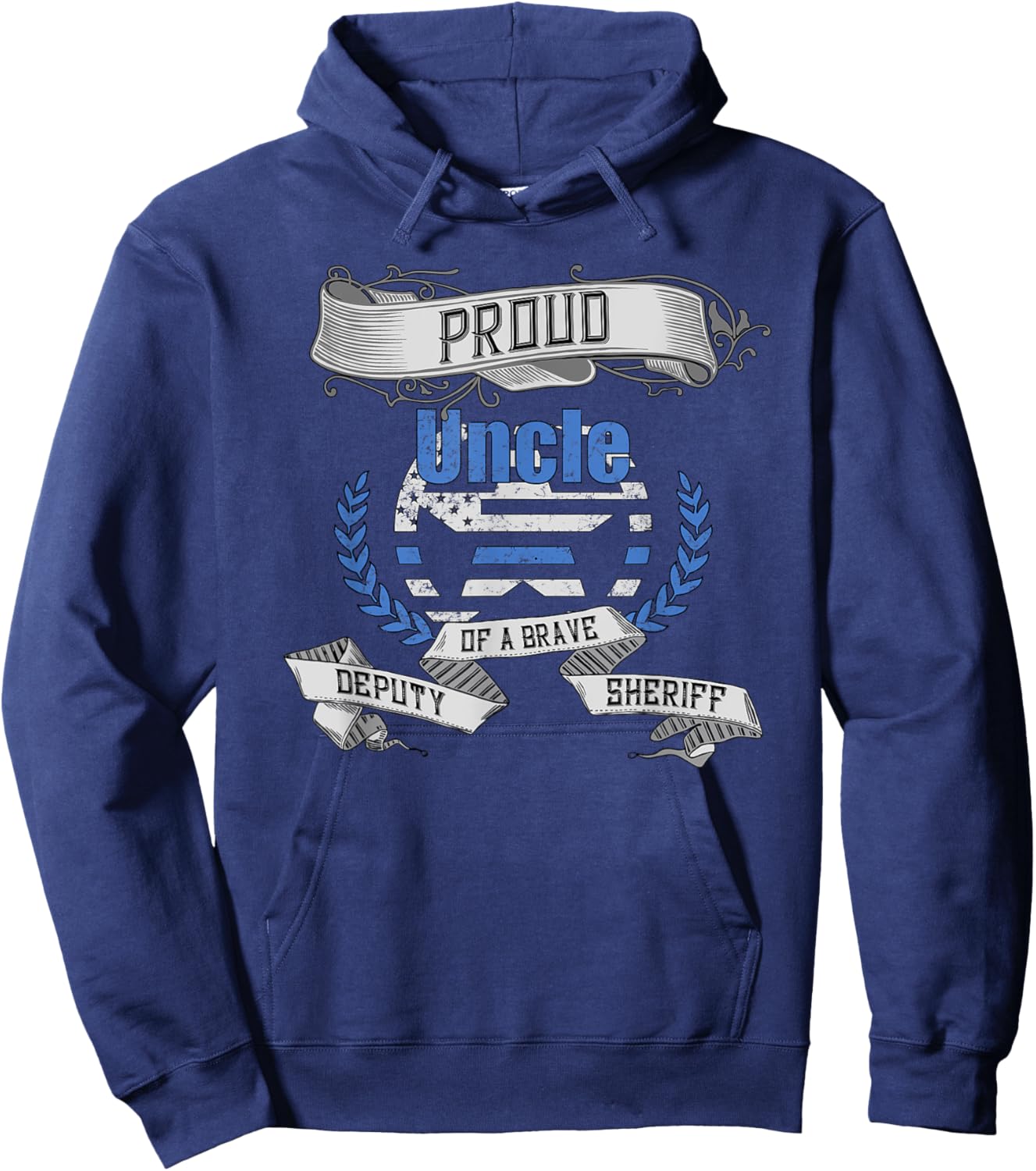 Deputy Sheriff Proud Uncle Hoodie - Hoodie | Navy