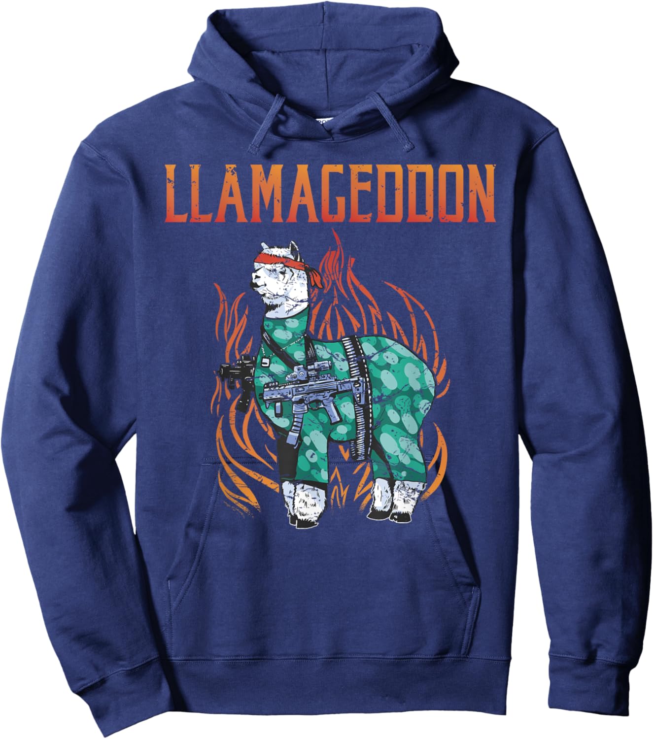 Llamageddon Alpaca Llama Lover Hoodie - Hoodie | Navy