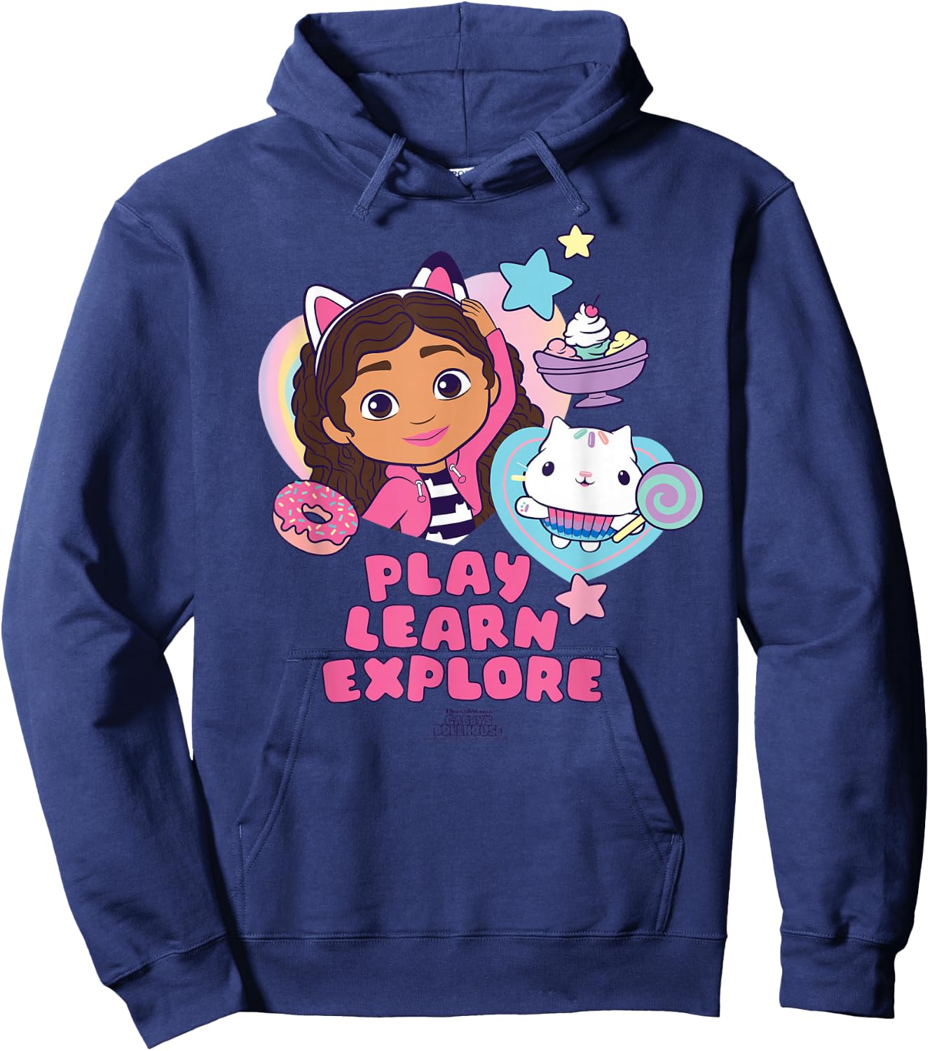 DreamWorks Gabby's Dollhouse Play Learn Explore Hoodie - Hoodie | Navy