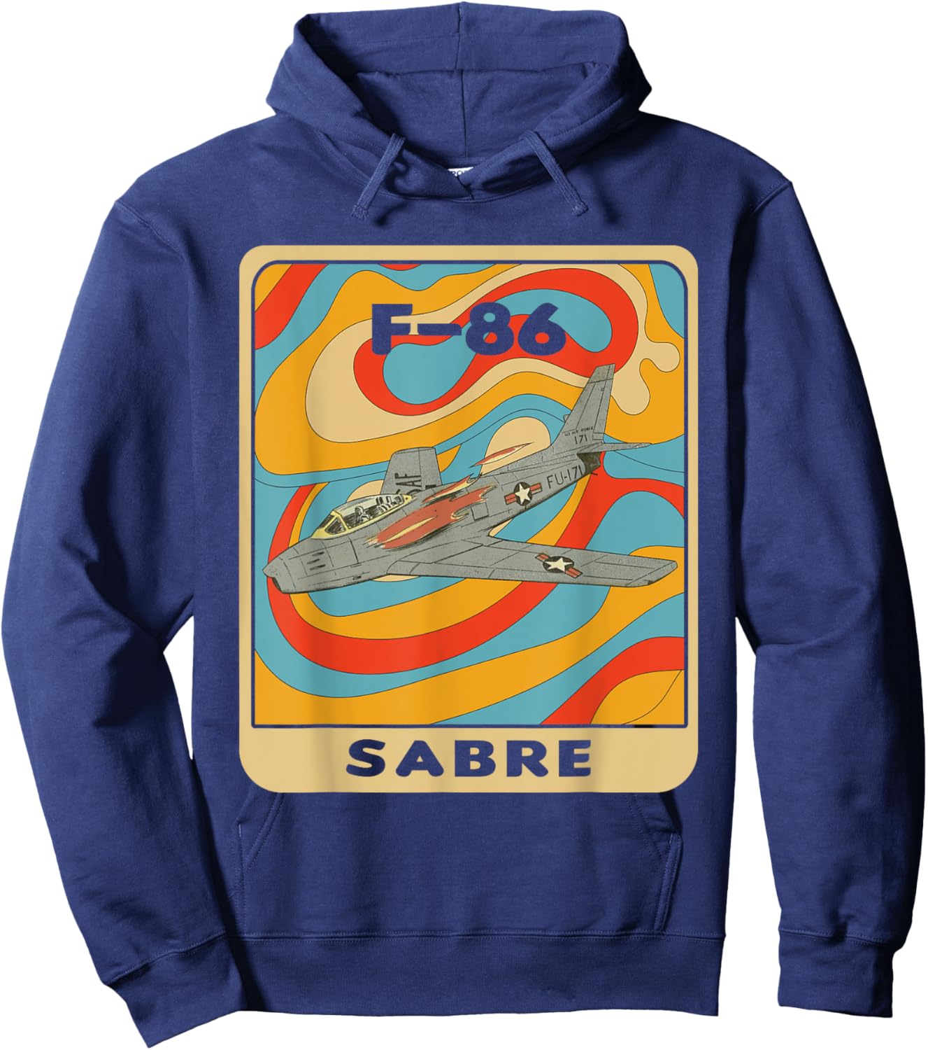 F-86 Sabre Jet F86 Sabrejet Hoodie - Hoodie | Navy