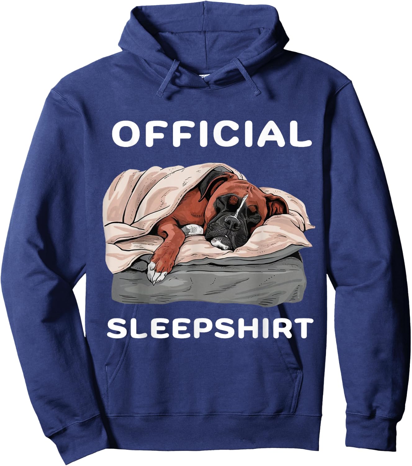 Boxer Dog Lover Official Sleepshirt Pyjamas Hoodie - Hoodie | Navy