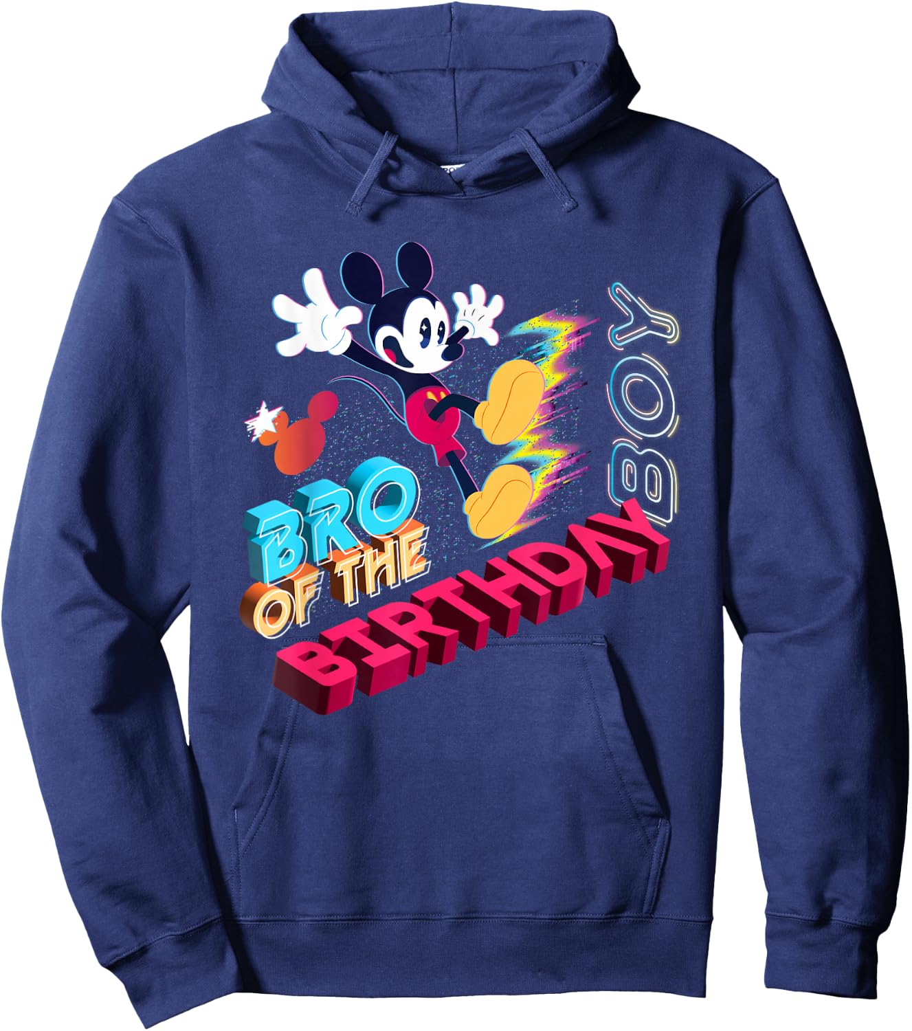 Disney Mickey Mouse Family Star Bro of The Birthday Boy Hoodie - Hoodie | Navy
