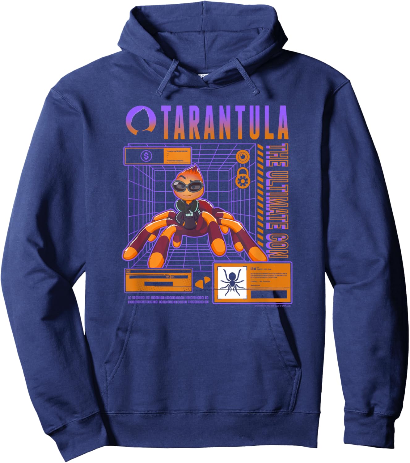 The Bad Guys Ms. Tarantula Tech Schematic Hoodie - Hoodie | Navy