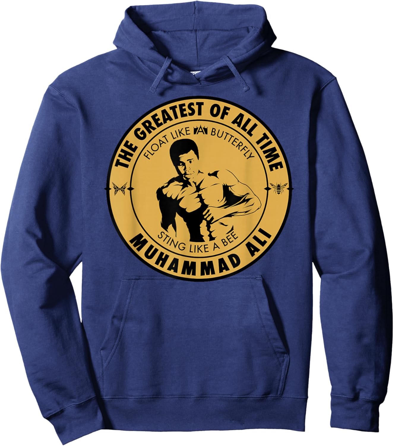 Muhammad Ali - The Champ Float Like A Butterfly Hoodie - Hoodie | Navy