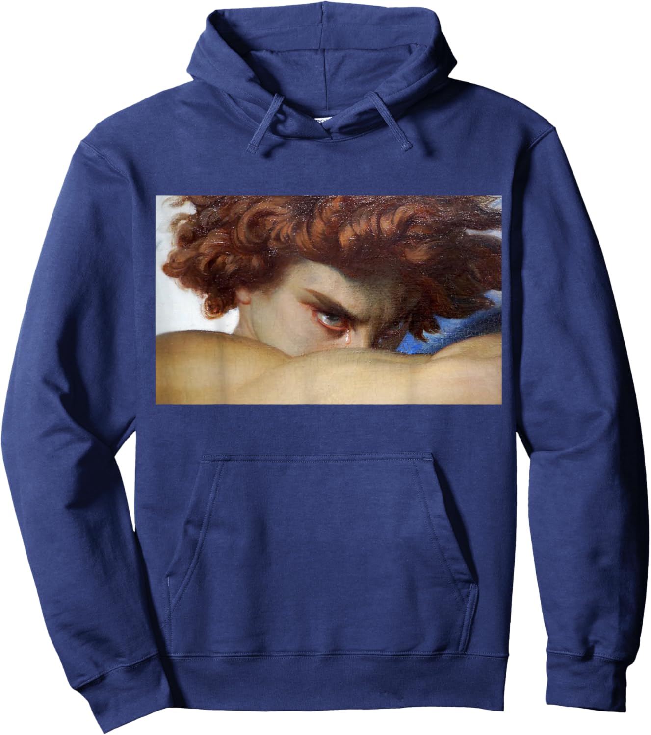 Fallen Angel Alexandre Cabanel Renaissance Aesthetic Art Hoodie - Hoodie | Navy