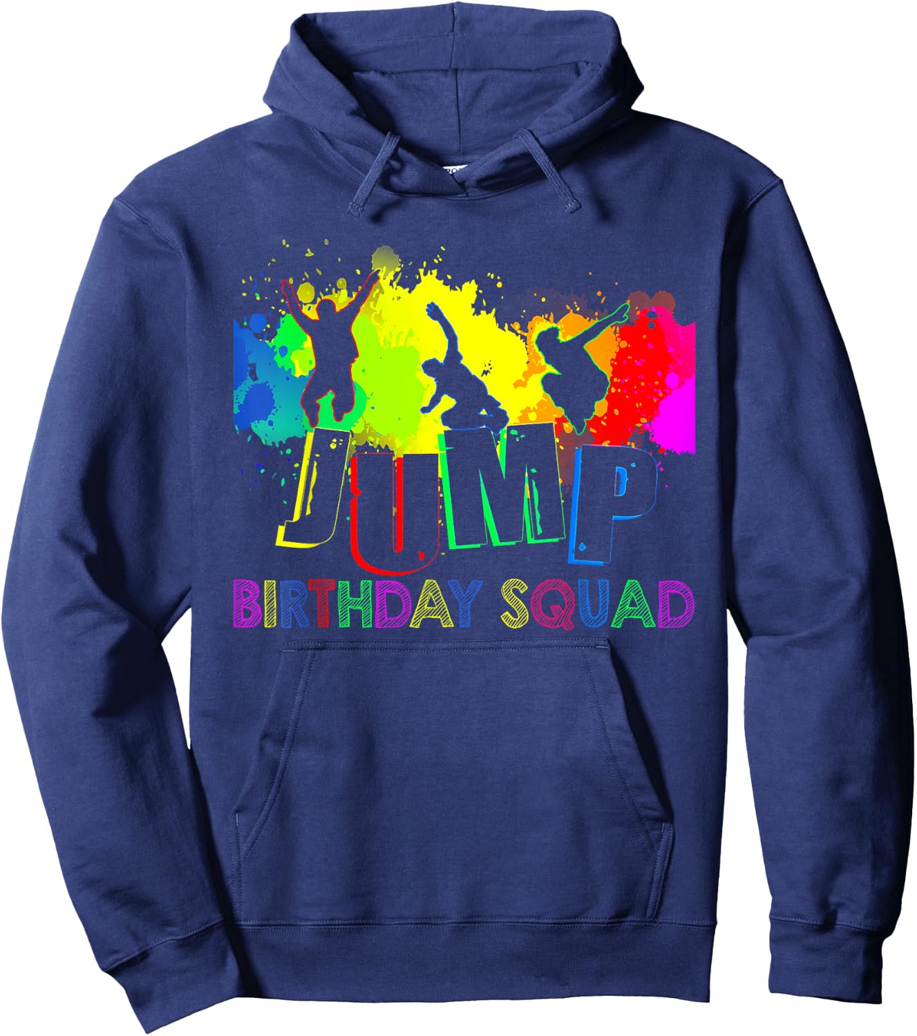 Jump Birthday Squad Party Matching Family Group Jumping Bday Hoodie - Hoodie | Navy