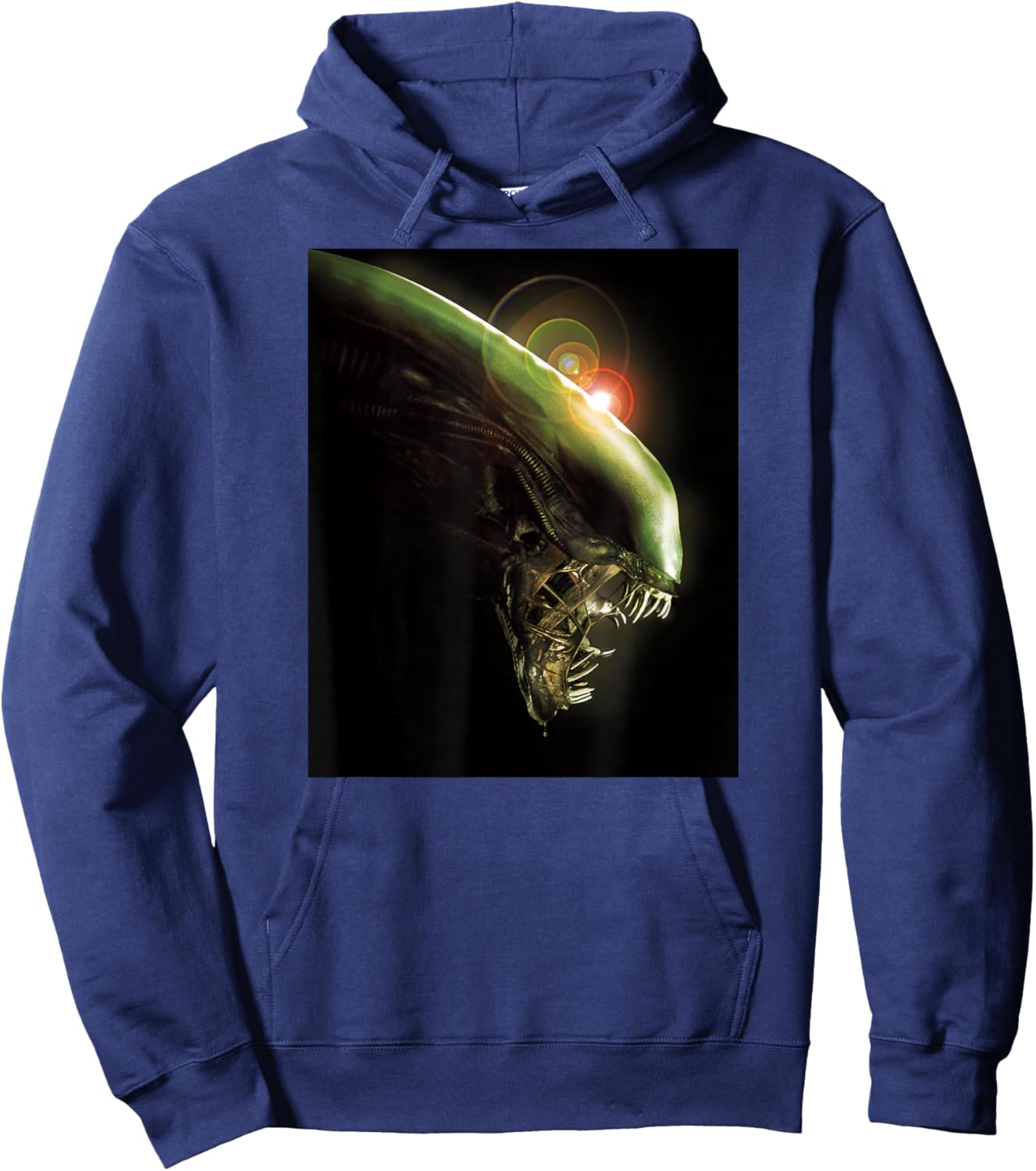 Alien Xenomorph Lens Flare Hoodie - Hoodie | Navy