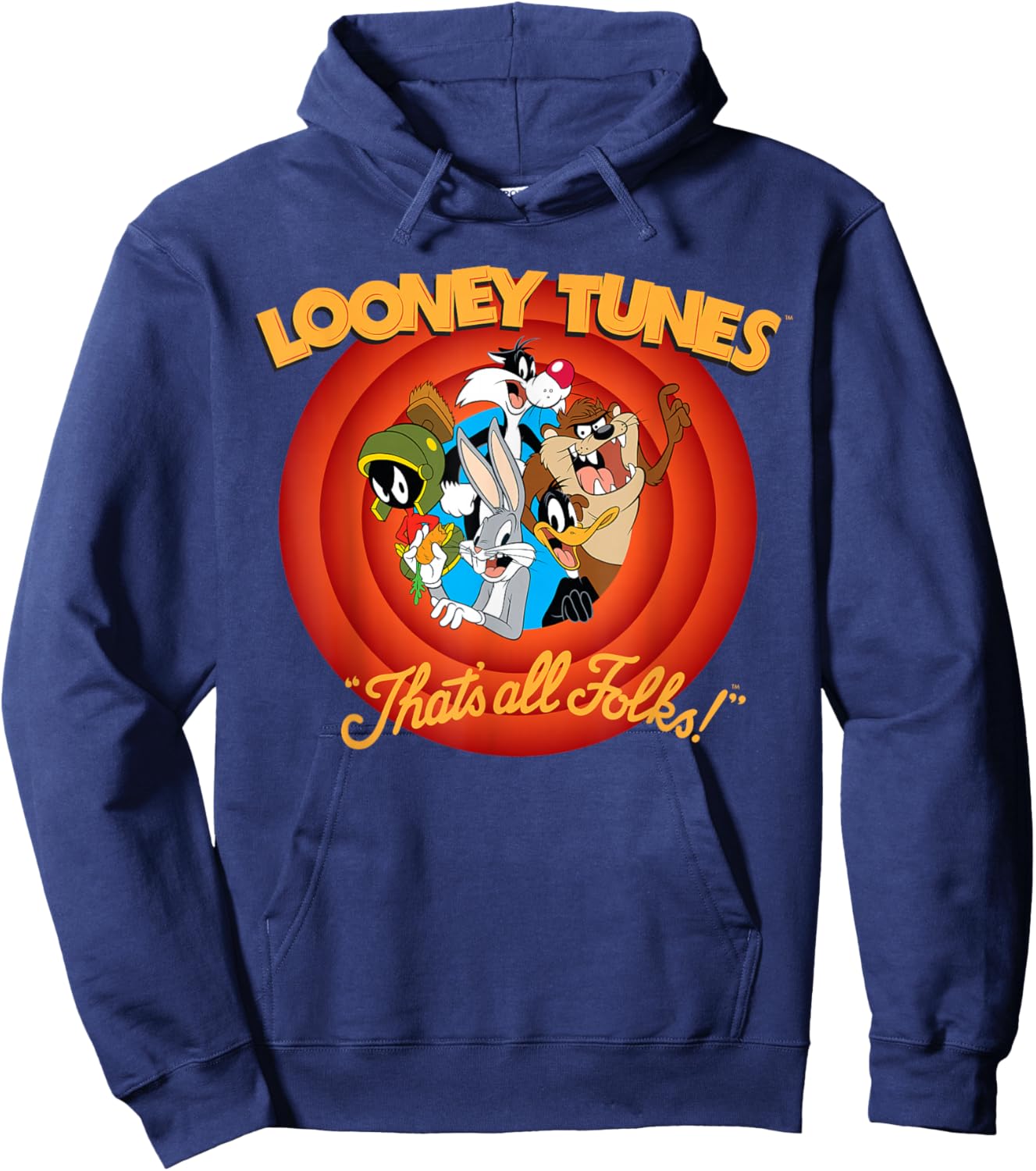 Looney Tunes That's All Folks! Small Hoodie - Hoodie | Navy