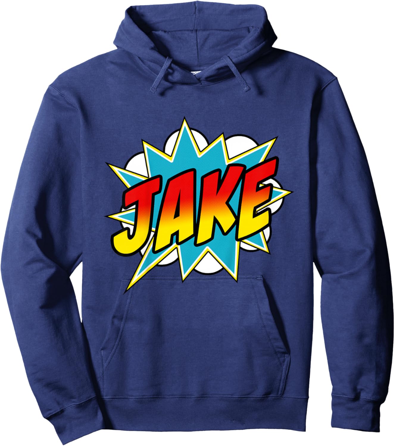 Boys Jake Comic Book Superhero Name Hoodie - Hoodie | Navy
