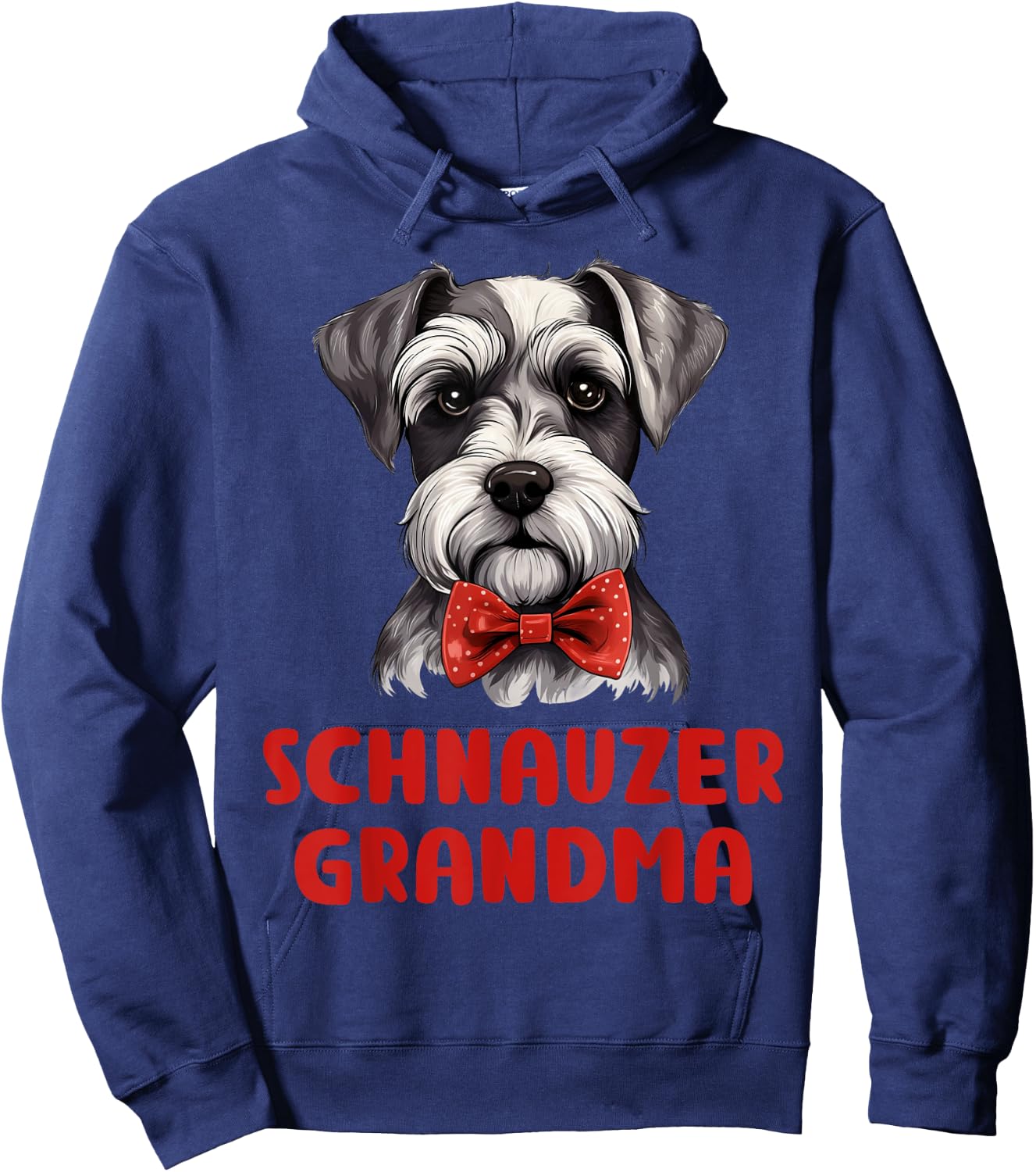 Schnauzer Grandma Dog Lovers Gift Miniature Schnauzer Owner Women Girls Kids Hoodie - Hoodie | Navy