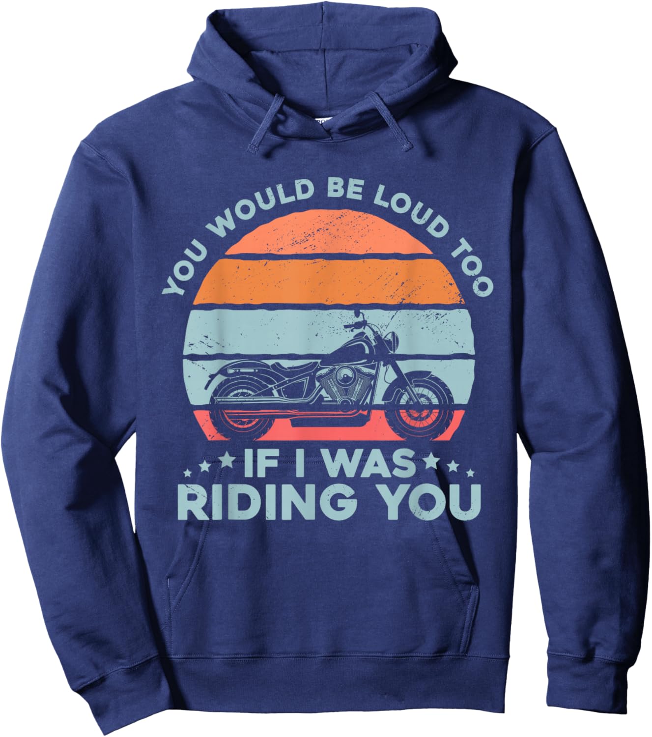 Motorcyclist Biker Motorcycle Hoodie - Hoodie | Navy