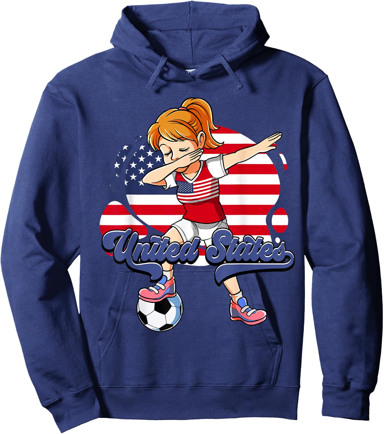 Usa Soccer Hoodie - Hoodie | Navy