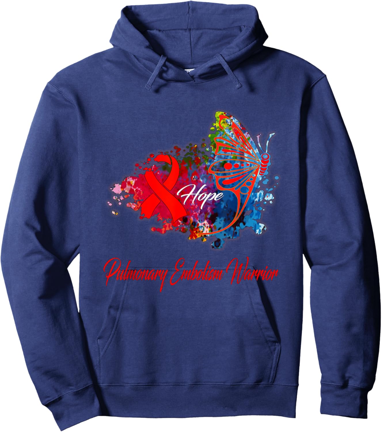 Pulmonary Embolism Awareness Hoodie - Hoodie | Navy