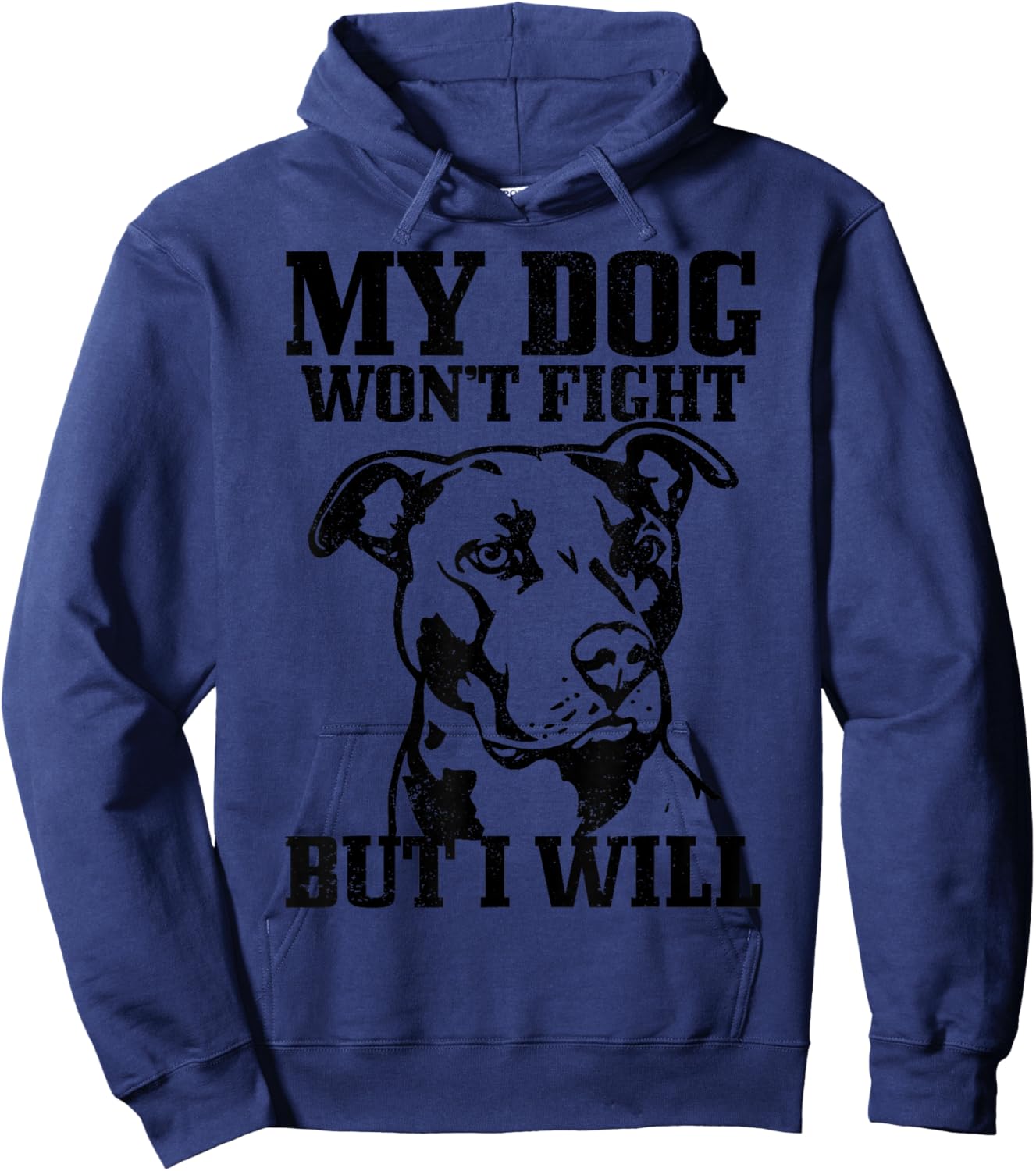 Pitbull Funny Dog Pitbull Mom Pitbull Dad Hoodie - Hoodie | Navy