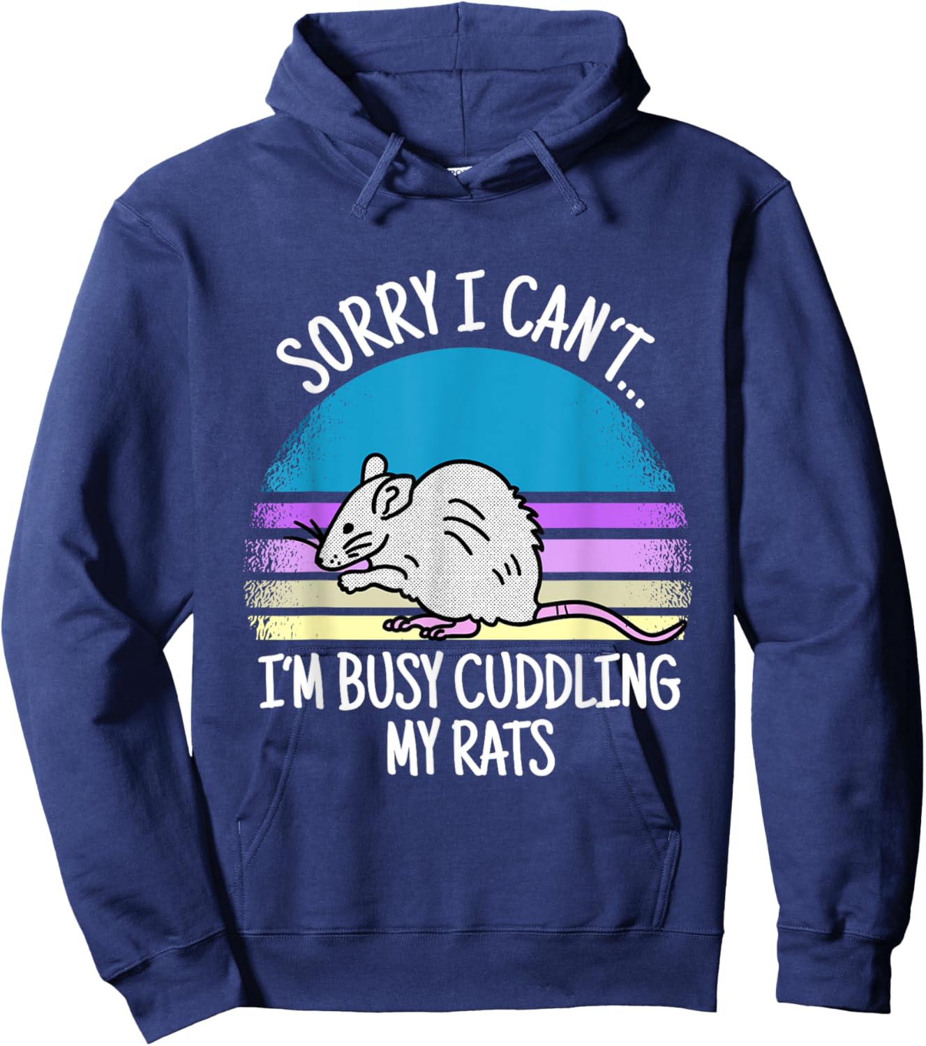 Rat mom sayings for rat lover Hoodie - Hoodie | Navy