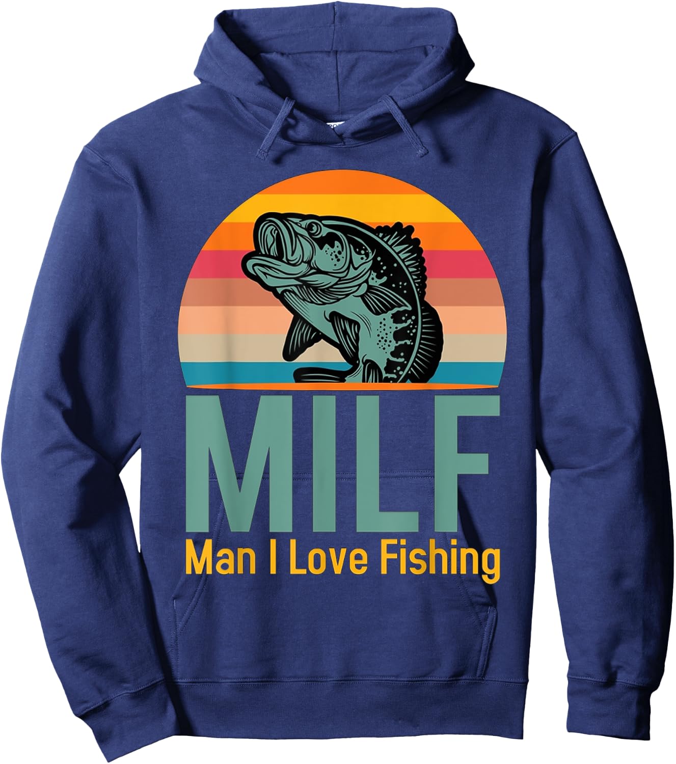 MILF Man I Love Fishing Hoodie - Hoodie | Navy