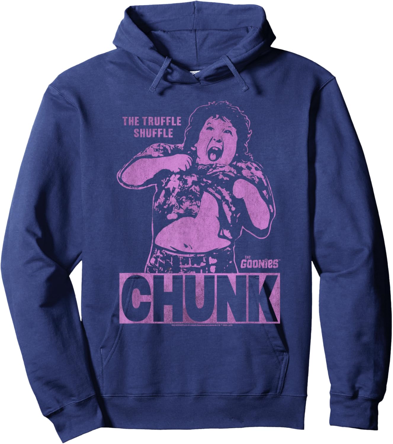 The Goonies Chunk Truffle Shuffle Vintage Poster Hoodie - Hoodie | Navy