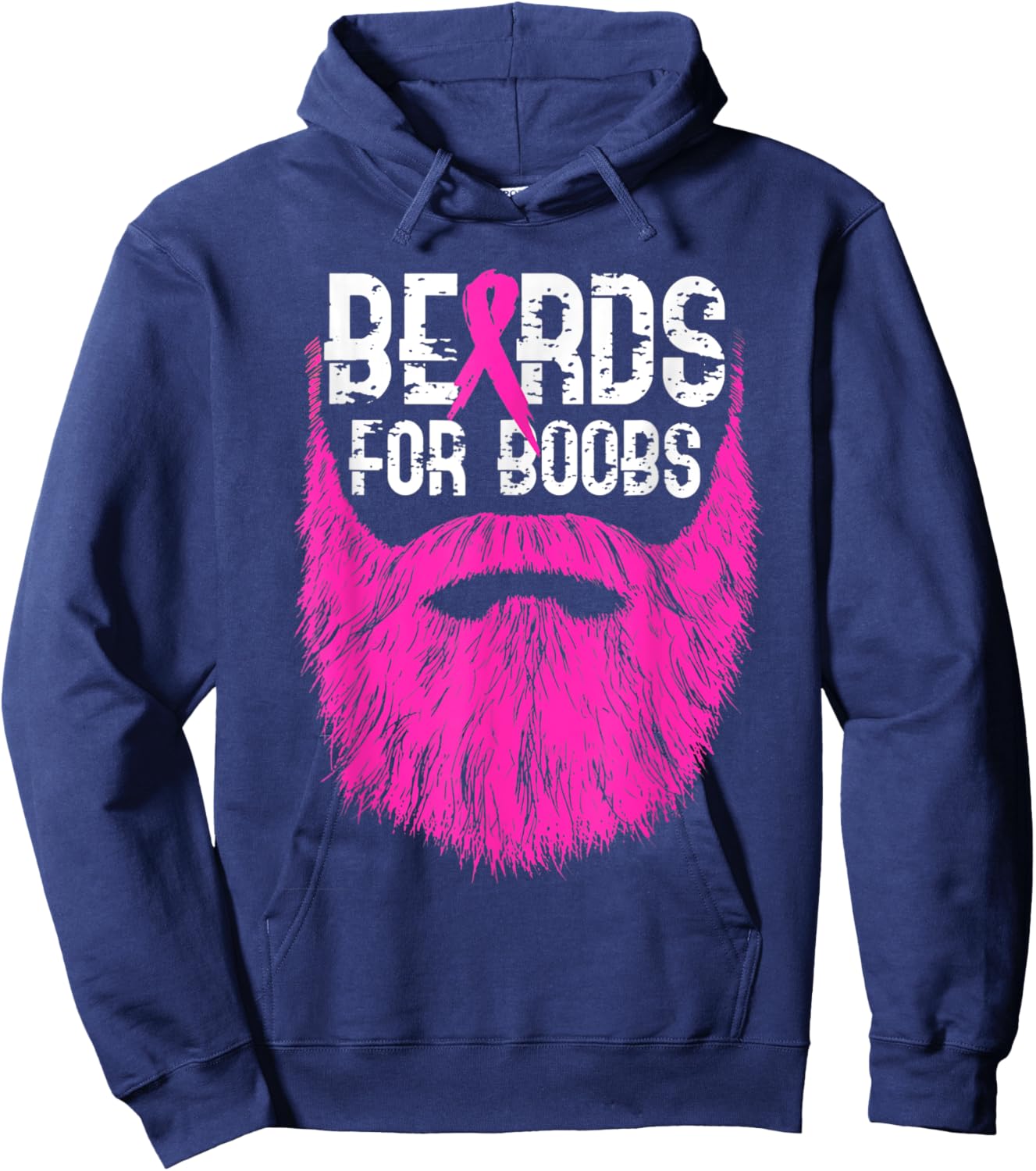 Beards for boobs Hoodie - Hoodie | Navy