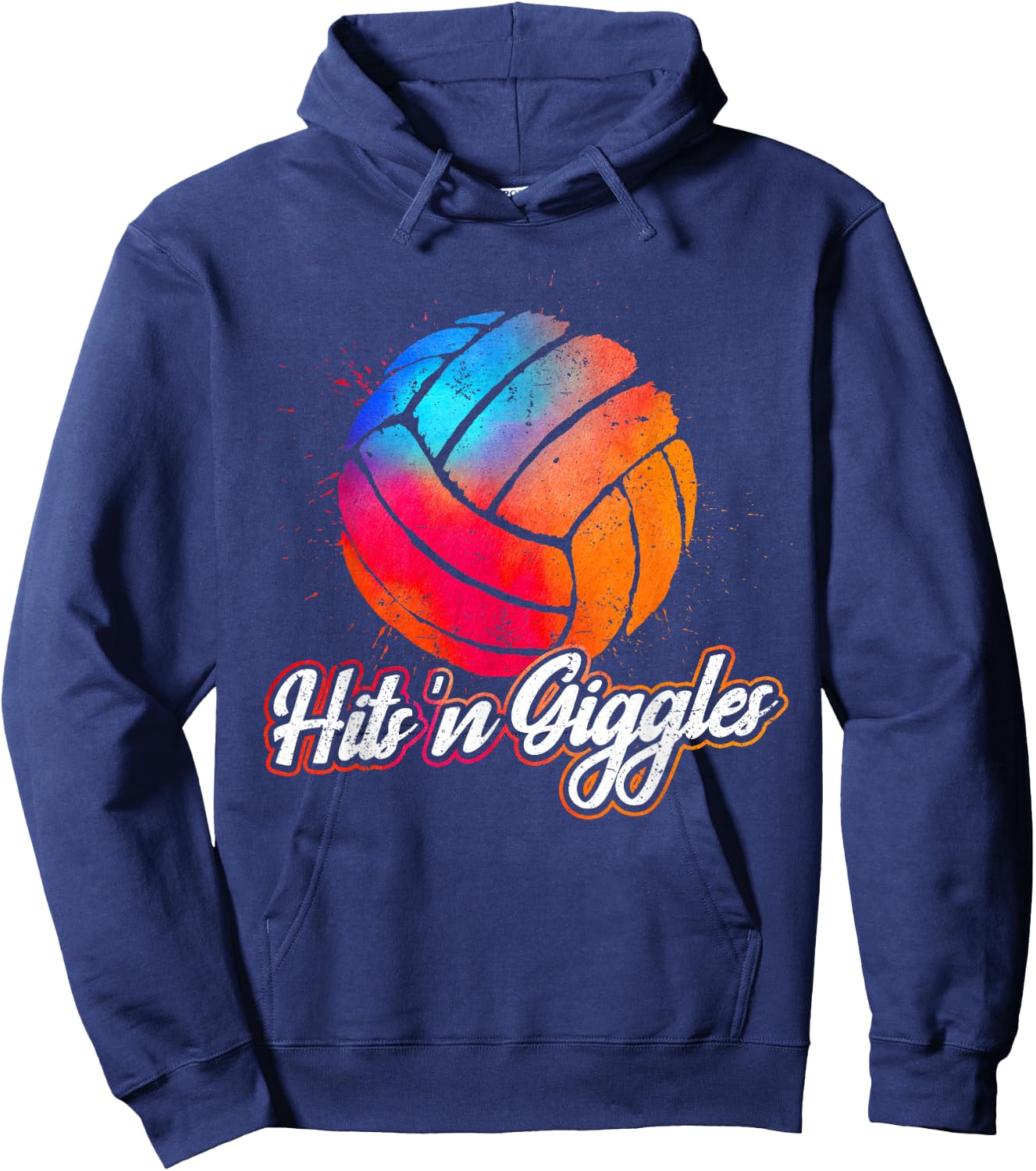 Hits 'n Giggles Volleyball Player Women Volleyball Hoodie - Hoodie | Navy