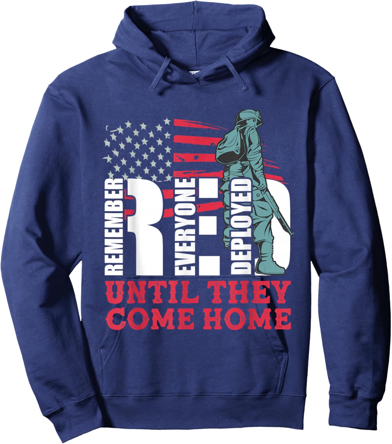 Red Friday Military Until They Come Home Army Soldier Hoodie - Hoodie | Navy