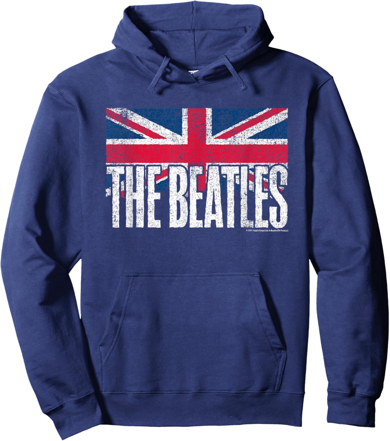 The Beatles - UK Flag Hoodie - Hoodie | Navy
