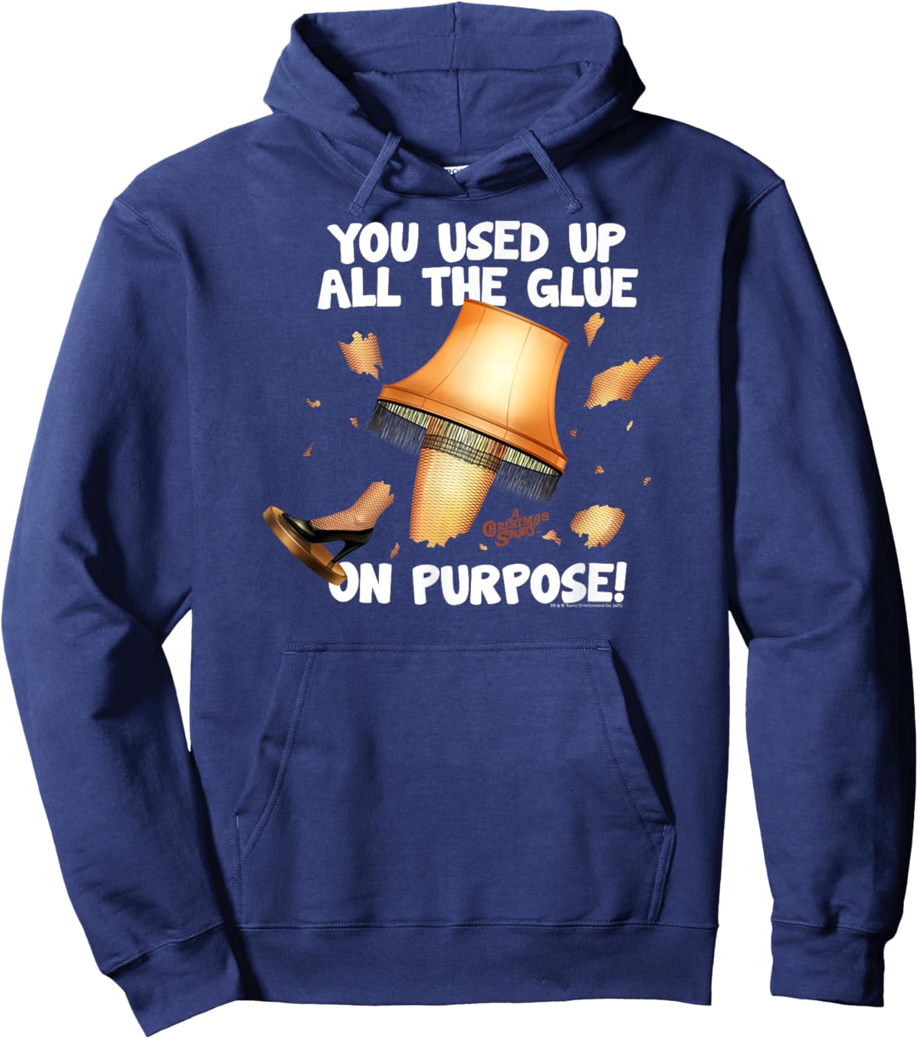 A Christmas Story Used Up All The Glue Hoodie - Hoodie | Navy