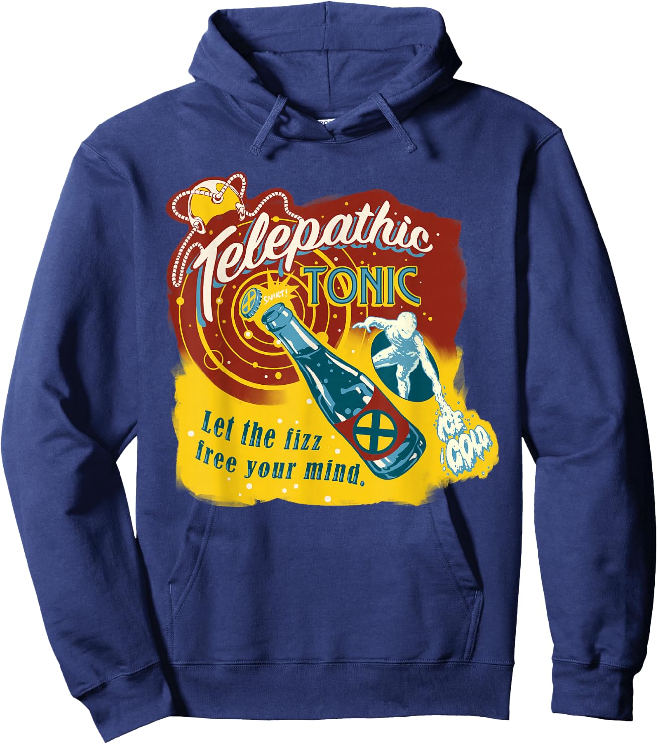 Marvel Eat The Universe X-Men Iceman Telepathic Tonic Hoodie - Hoodie | Navy