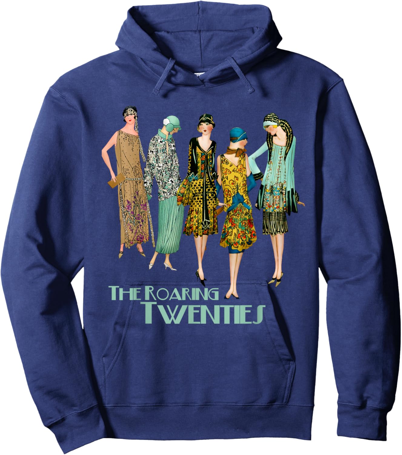 Roaring Twenties Flapper Girls Hoodie - Hoodie | Navy