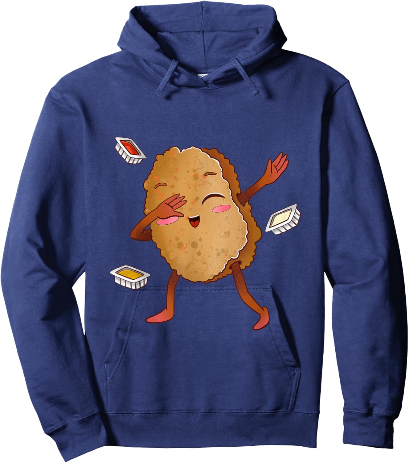 Funny Dabbing Chicken Nugget Chicken Nuggets Lover Hoodie - Hoodie | Navy