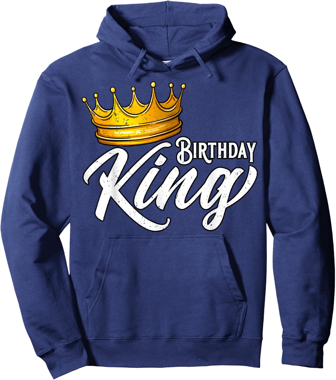 Birthday King, Boys Birthday King, Birthday Party Hoodie - Hoodie | Navy