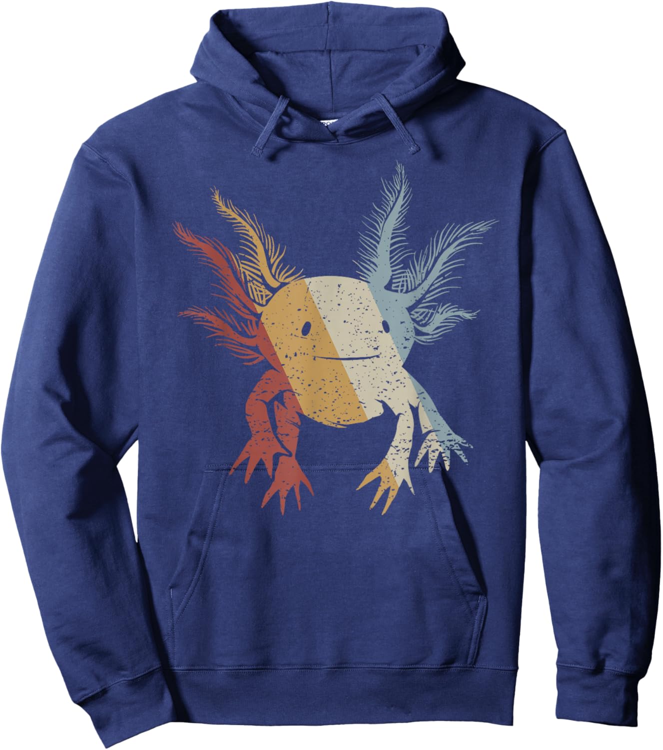 Axolotl Retro Style Vintage Hoodie - Hoodie | Navy