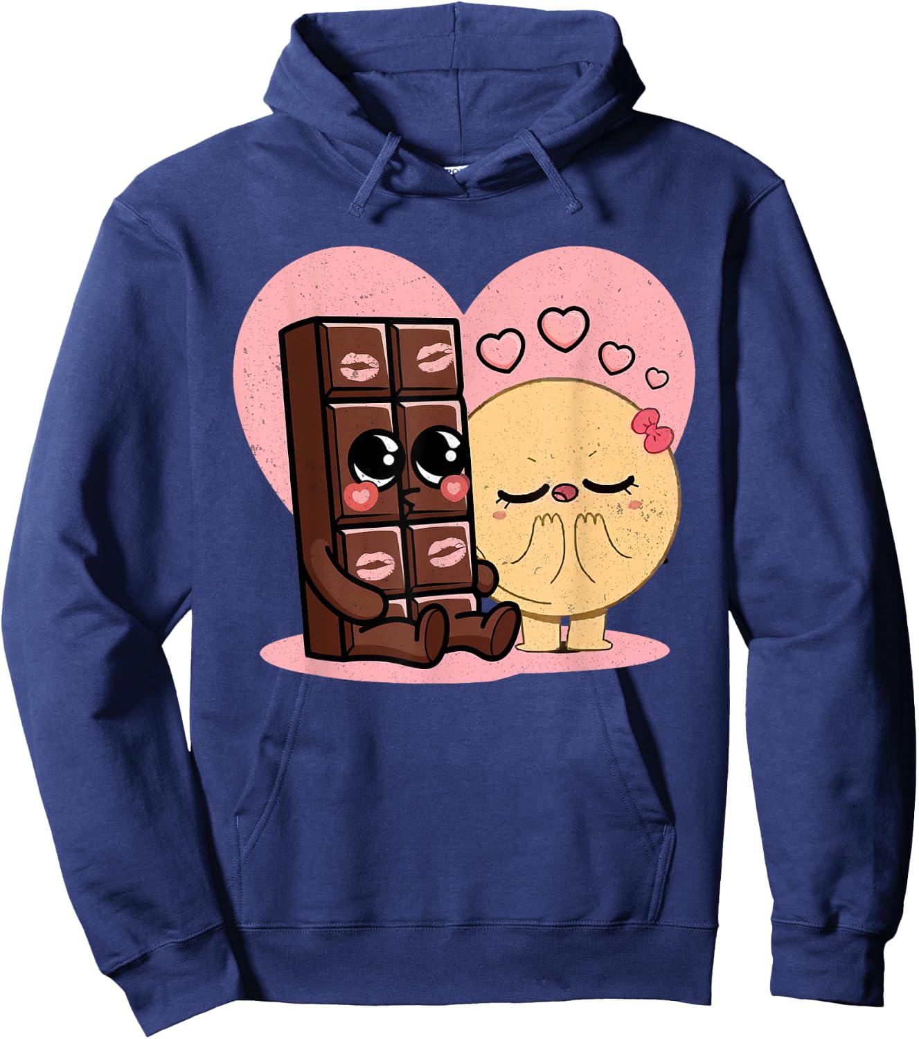 Choco And Pancake Couples Love Sweet Romantic Partners Ideas Hoodie - Hoodie | Navy