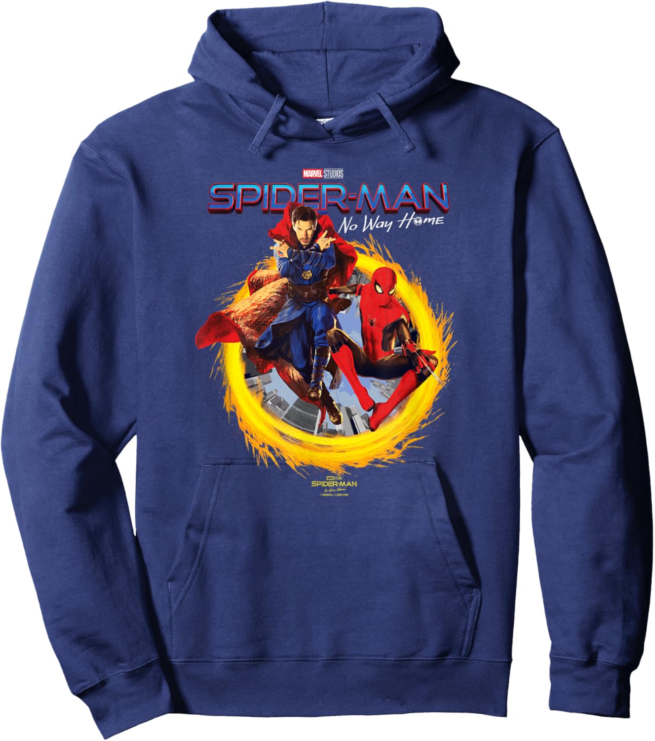 Marvel Spider-Man No Way Home Spidey Doctor Strange Poster Hoodie - Hoodie | Navy