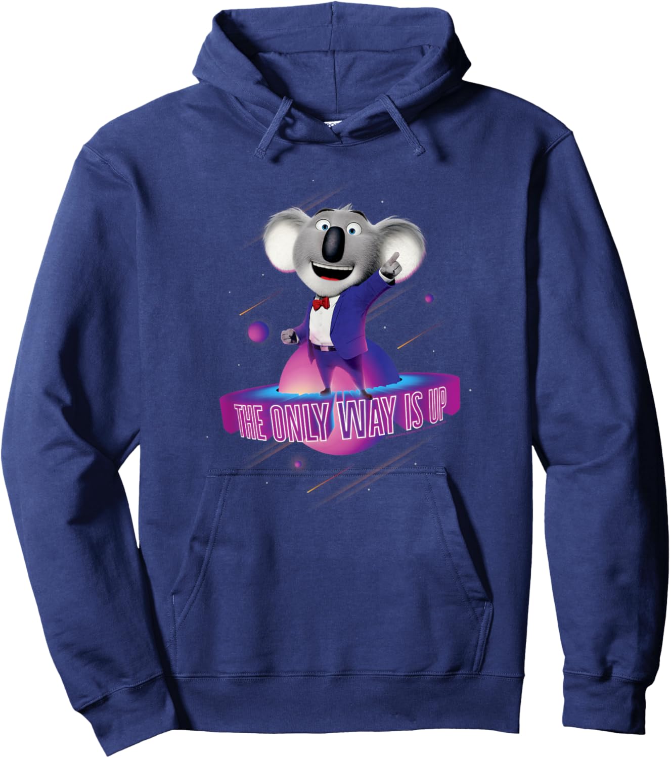 Sing 2 Buster Moon Retro Shooting Stars Hoodie - Hoodie | Navy