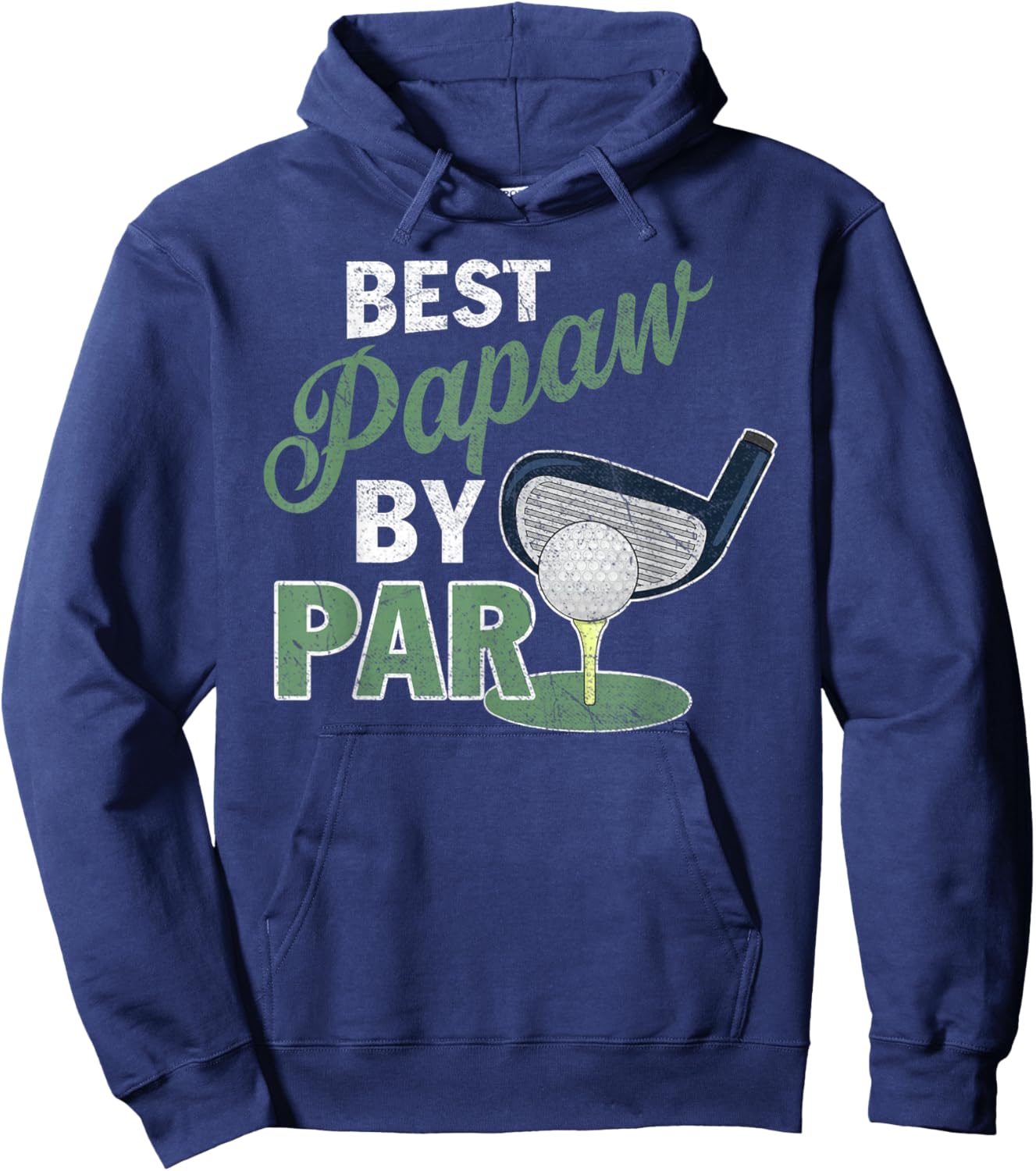 Best Papaw by Par Father's Day Golf Sports Hoodie - Hoodie | Navy