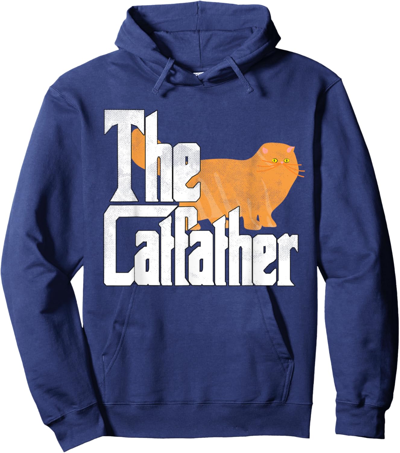 The Catfather Cat Father Father Father Cat Hoodie - Hoodie | Navy