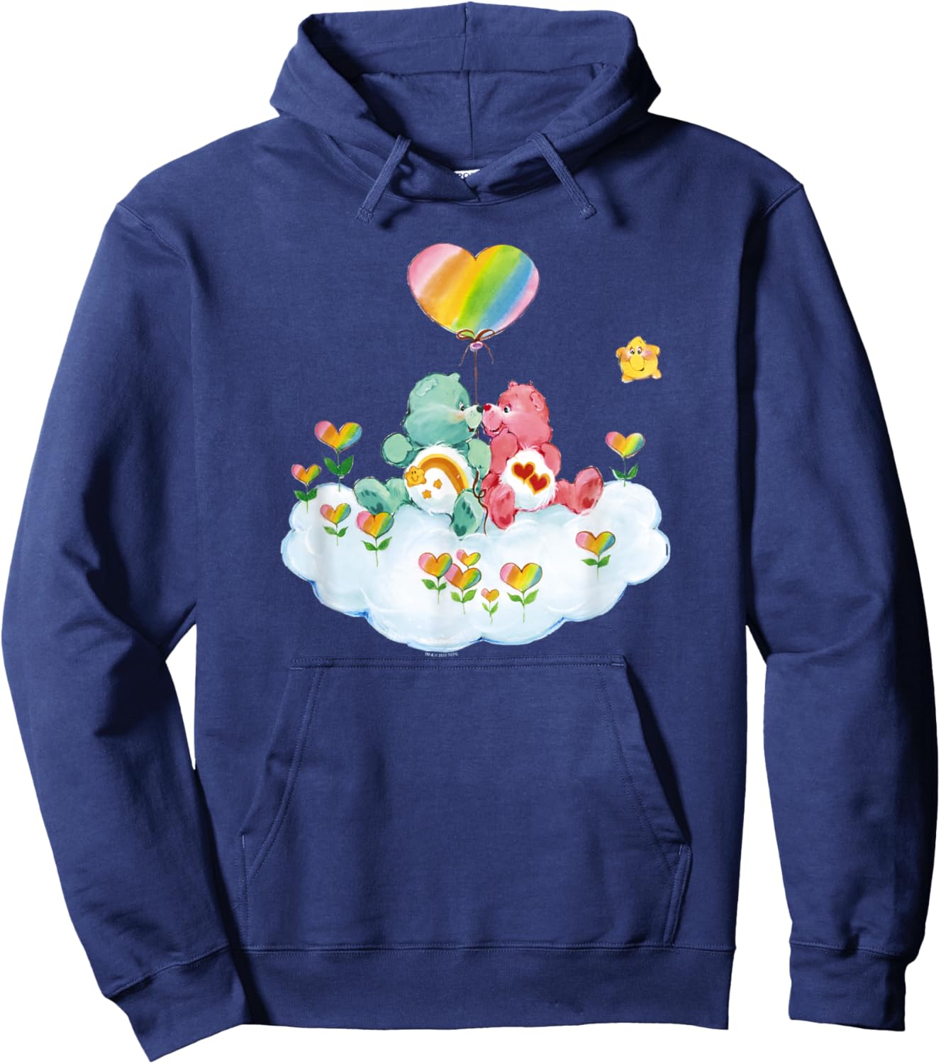 Care Bears Valentine's Day Wish & Love-A-Lot Bear Painting Hoodie - Hoodie | Navy