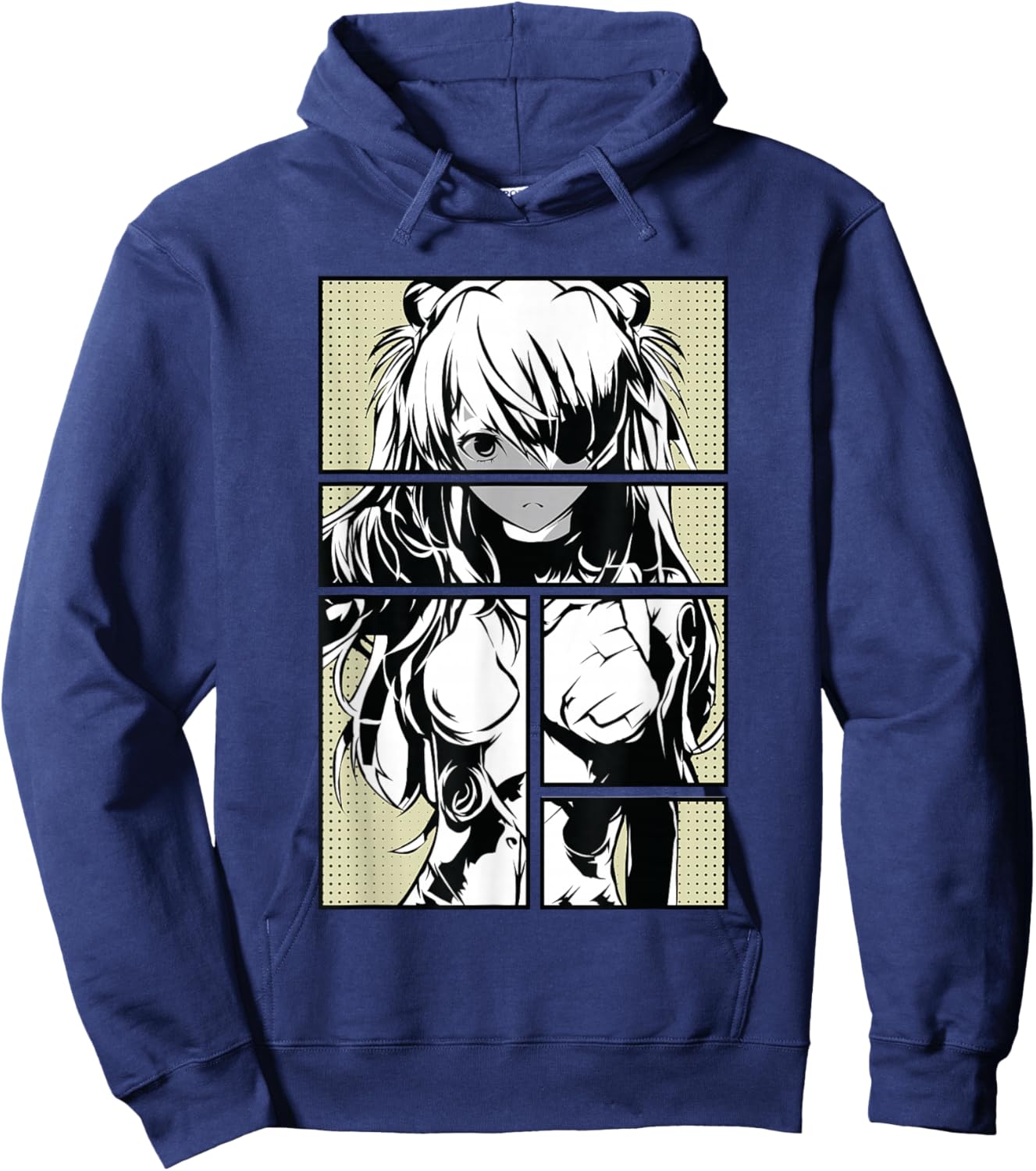 Japanese Anime Girl Waifu Japan Kawaii Otaku Hoodie - Hoodie | Navy