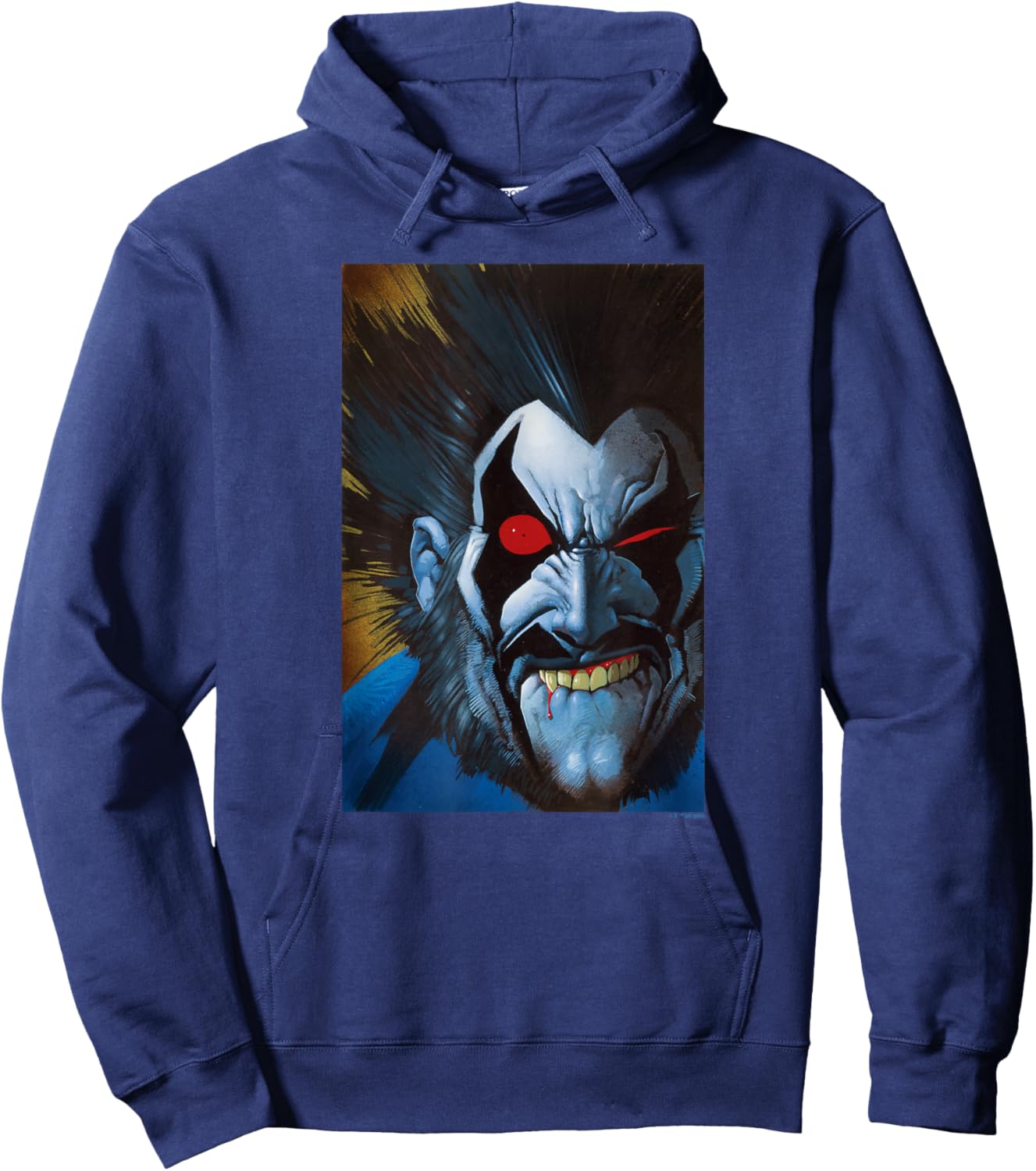 DC Comics Batman Lobo Big Face Portrait Hoodie - Hoodie | Navy
