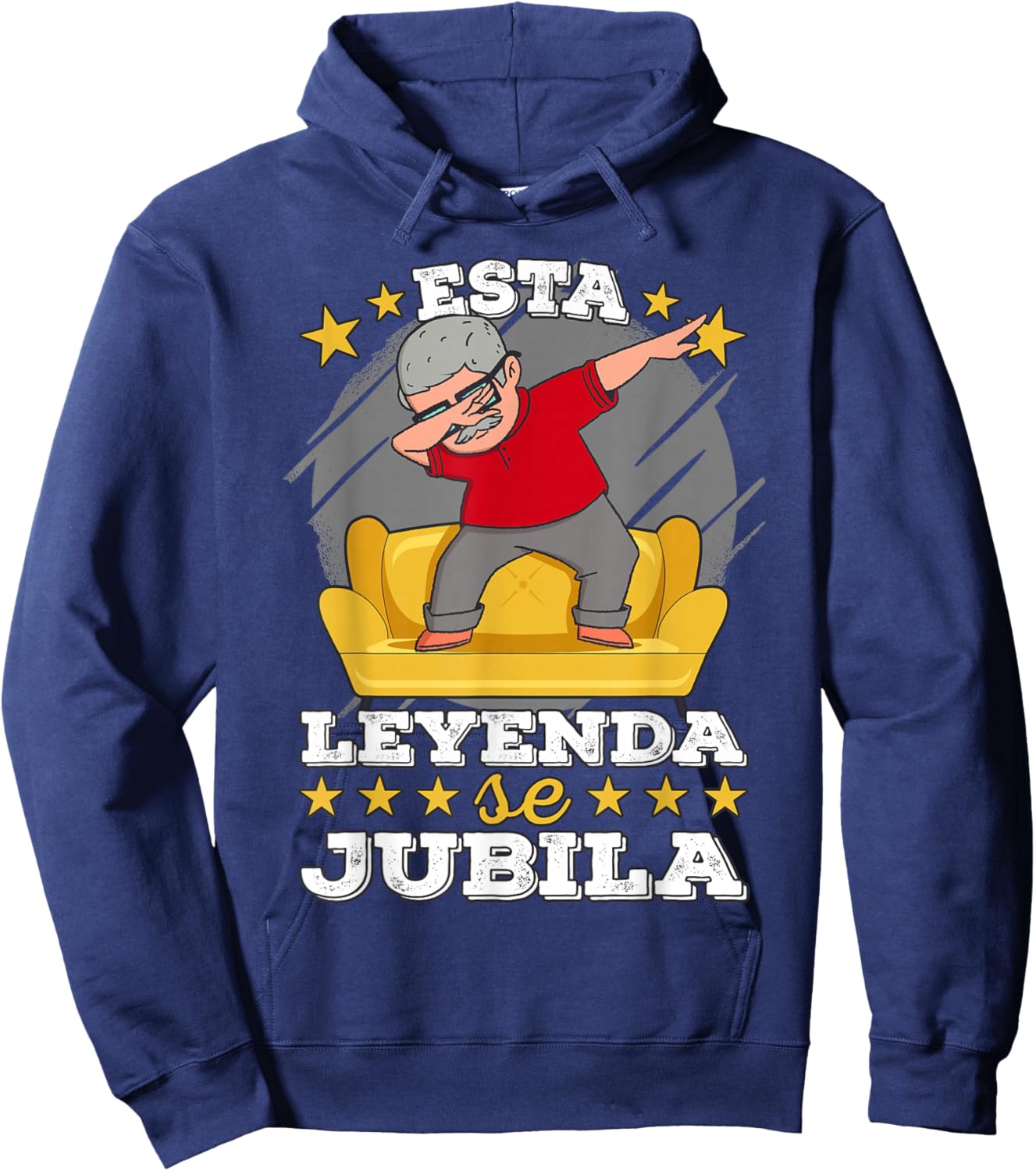 Spanish Retirement | Jubilado Esta Leyenda Se Jubila Abuelo Hoodie - Hoodie | Navy
